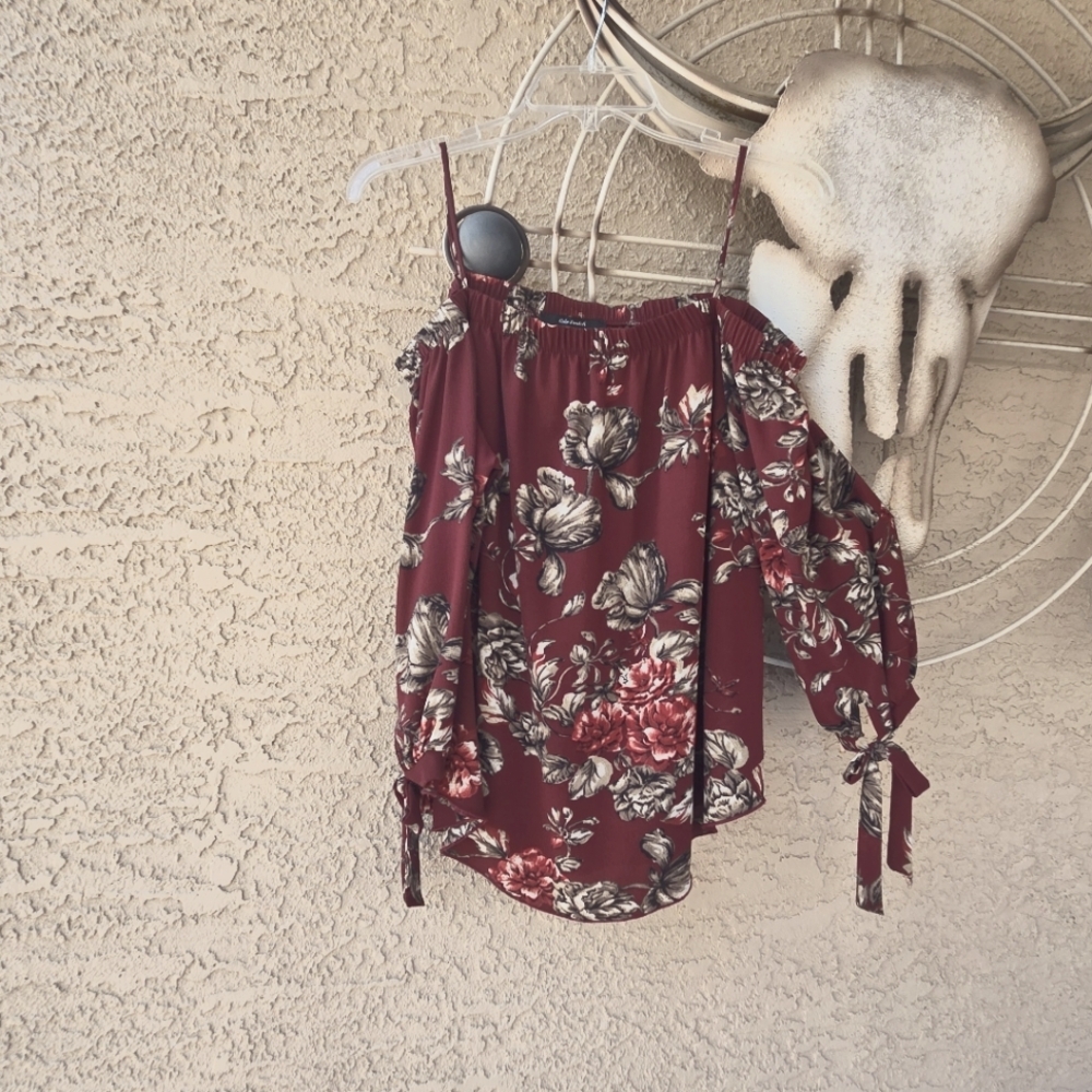 Open shoulder blouse